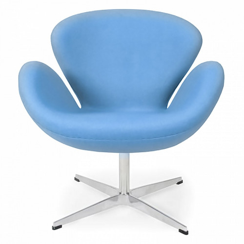 кресло swan chair голубое в Армавире
