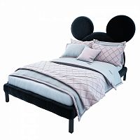 кровать детская односпальная 120х200 см черная mickey mouse в Армавире