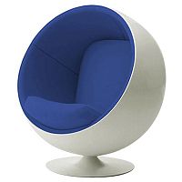 детское кресло eero ball chair бело-синее в Армавире