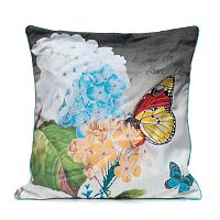 декоративная подушка голубая гортензия botanical style в Армавире