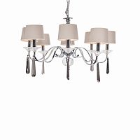 люстра nickel and black crystal 8 плафонов хром в Армавире