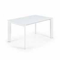 стол atta 140 (200)x90 с белым стеклом cc0179c05 от la forma (ex julia grup) в Армавире