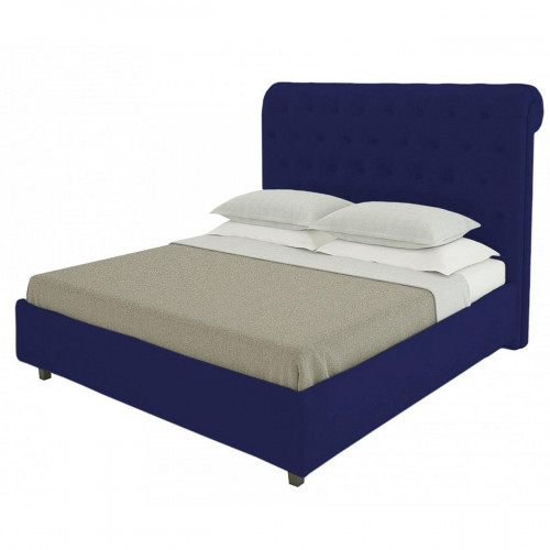 кровать sweet dreams 90х200 велюр синий р в Армавире