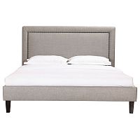 кровать двуспальная 180х200 серая laval upholstered в Армавире