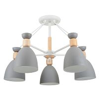 потолочная люстра freya delia fr5033cl-05w серая в Армавире