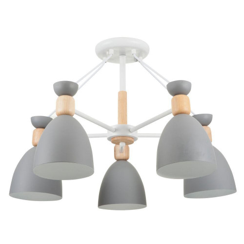 потолочная люстра freya delia fr5033cl-05w серая в Армавире