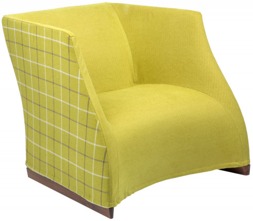 кресло vivienne armchair yellow checkerboard в Армавире