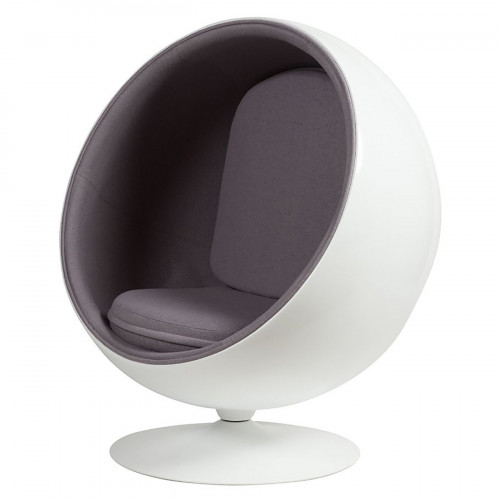 кресло eero ball chair серое в Армавире
