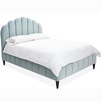 кровать двуспальная 160x200 голубая sutton scalloped в Армавире