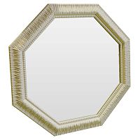зеркало восьмиугольное бежевое с резьбой cozy beige в Армавире