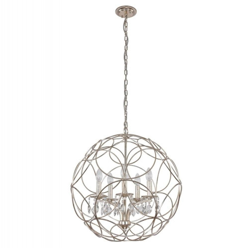 подвесная люстра crystal lux aria sp5 silver в Армавире
