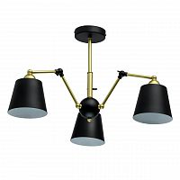 потолочная люстра mw-light таун 5 691011403 черная в Армавире