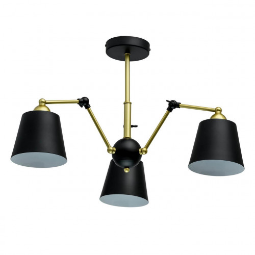 потолочная люстра mw-light таун 5 691011403 черная в Армавире