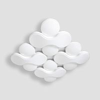 потолочный светодиодный светильник ambrella light orbital granule fg1066/4 wh 208w d720*720 в Армавире
