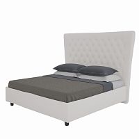 кровать двуспальная 160х200 бежевая из велюра quicksand в Армавире