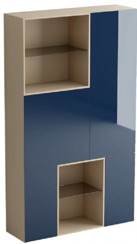 шкаф diamond 14 полок ясень, синий в Армавире