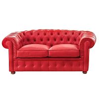 диван честерфилд (chesterfield) прямой красный в Армавире