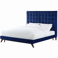 кровать eden 90х200 синий велюр р в Армавире