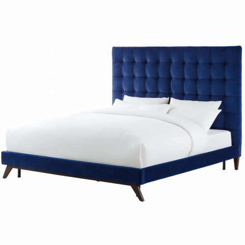 кровать eden 90х200 синий велюр р в Армавире