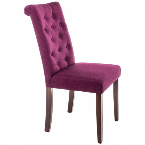 стул деревянный amelia dark walnut / fabric purple в Армавире