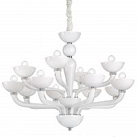 люстра дизайнерская ideal lux casanova белая, хром в Армавире