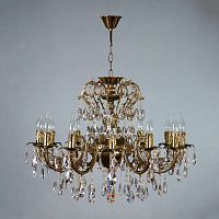 подвесная люстра ambiente alicante 8888/12 pb tear drop бронза в Армавире