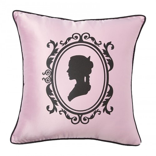 подушка с изображением женского силуэта ladies' profile pink в Армавире