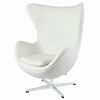 кресло egg chair by arne jacobsen белое в Армавире