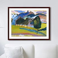 картина: landscape with rolling hills, 1910г. в Армавире