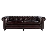 диван chesterfield lounge прямой темно-коричневый в Армавире