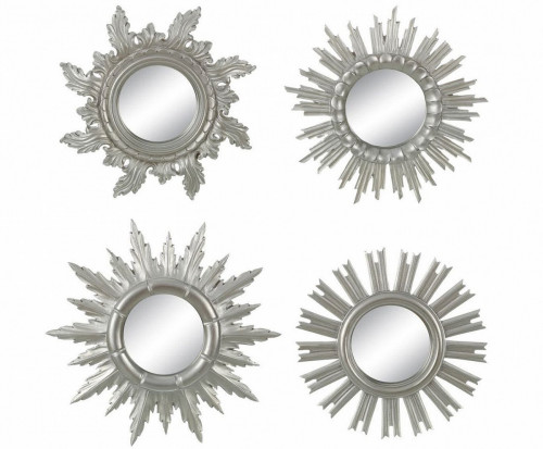 комплект зеркал-солнце в серебряных рамах silver sunny, 4 штуки в Армавире