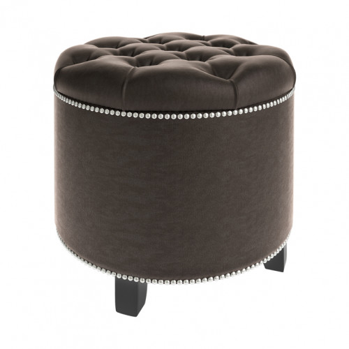 пуф круглый modena brown коричневый в Армавире