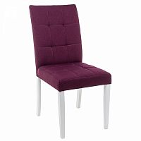 стул деревянный madina white / fabric purple в Армавире
