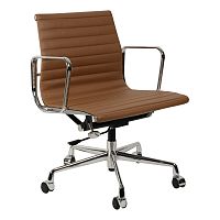 кресло eames style коричневая кожа в Армавире