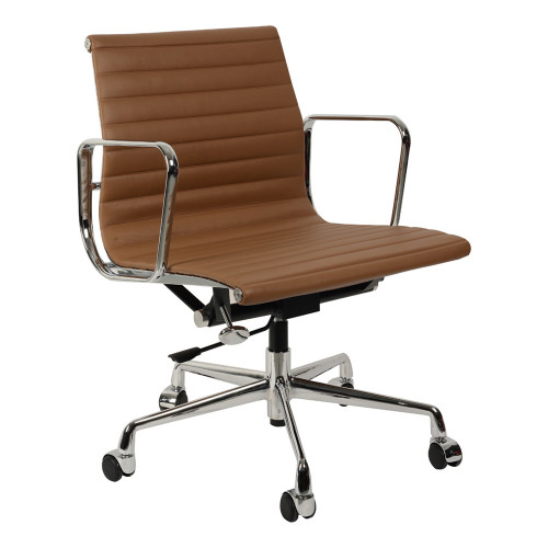 кресло eames style коричневая кожа в Армавире