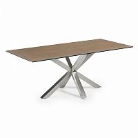 стол arya 200x100 st steel matt, фарфор iron cor c795k10 от la forma (ex julia grup) в Армавире