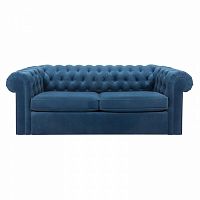 диван chesterfield прямой синий в Армавире