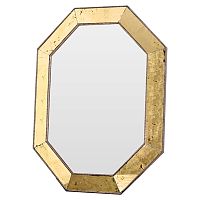 зеркало золотое восьмиугольное в состаренной раме aristocrat gold в Армавире