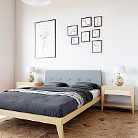 кровать двуспальная с мягким изголовьем 160x200 светло-коричневая fly soft в Армавире