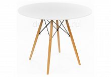 стол деревянный eames style 90 см белый в Армавире