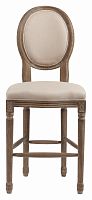 барный стул деревянный мягкий vintage french round кремовый лен в Армавире