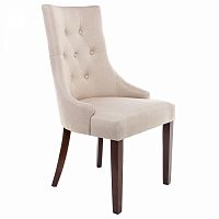 стул деревянный elegance dark walnut / fabric cream в Армавире