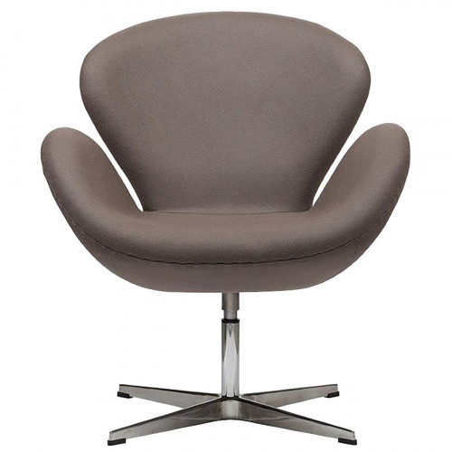 кресло swan chair серо-коричневая в Армавире