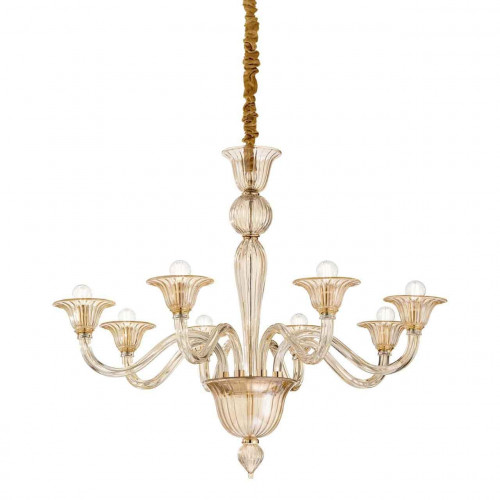 подвесная люстра ideal lux brigitta sp8 ambra в Армавире