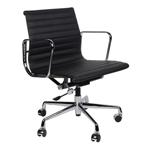 кресло eames style черная кожа в Армавире