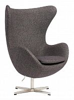 кресло egg chair кашемир серое в Армавире