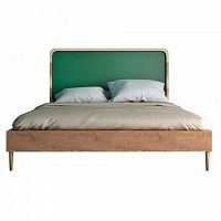 кровать деревянная двуспальная 180х200 зеленая ellipse в Армавире