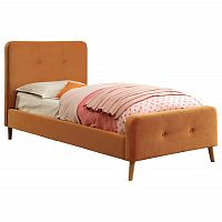 кровать button tufted flannelette orange 90х200 в Армавире