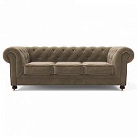 диван chesterfield lux трехместный прямой бежевый в Армавире