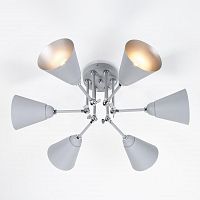 потолочная люстра eurosvet nigella 70052/6 серый/серебро в Армавире
